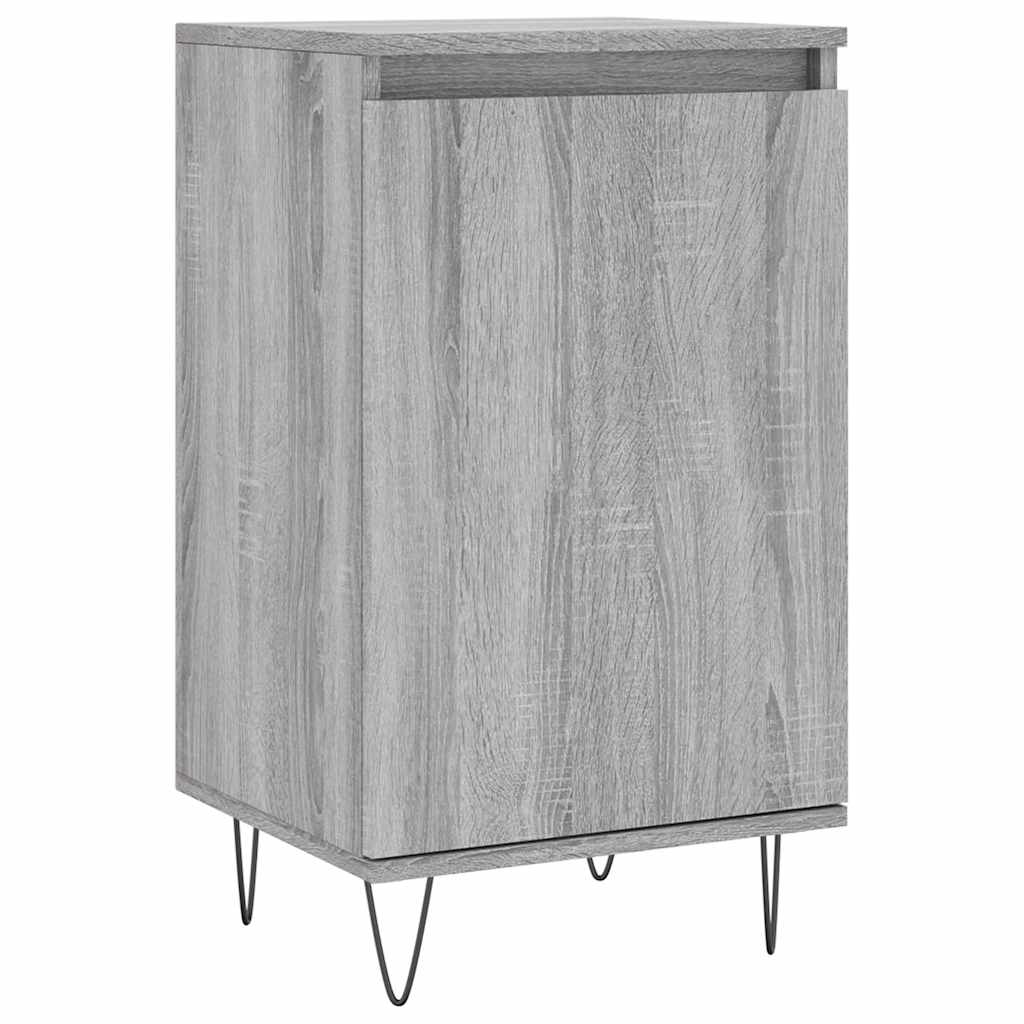 skænk 40x35x70 cm konstrueret træ grå sonoma-eg
