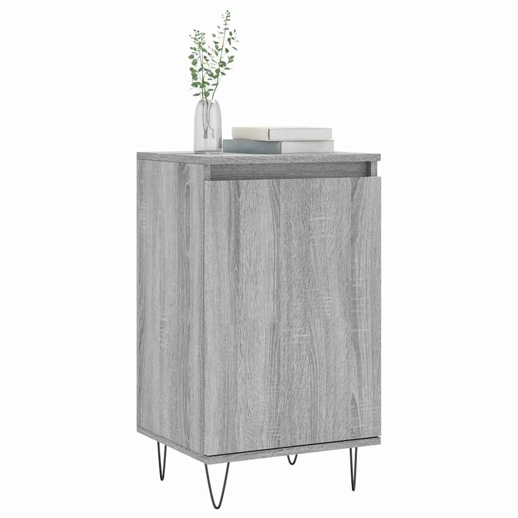 skænk 40x35x70 cm konstrueret træ grå sonoma-eg