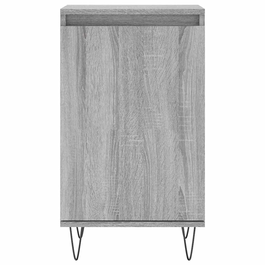 skænk 40x35x70 cm konstrueret træ grå sonoma-eg
