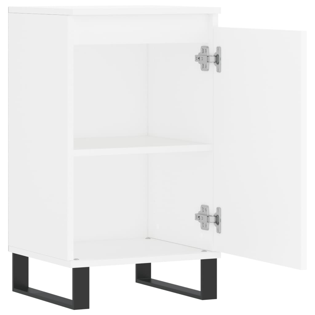 skænk 40x35x70 cm konstrueret træ hvid