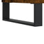 skænk 40x35x70 cm konstrueret træ røget egetræsfarve