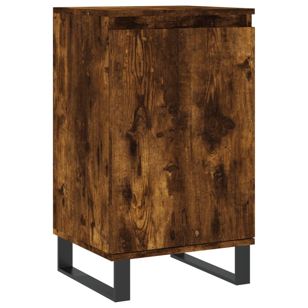 skænke 2 stk. 40x35x70 cm konstrueret træ røget egetræsfarve