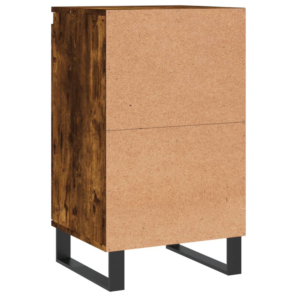 skænke 2 stk. 40x35x70 cm konstrueret træ røget egetræsfarve