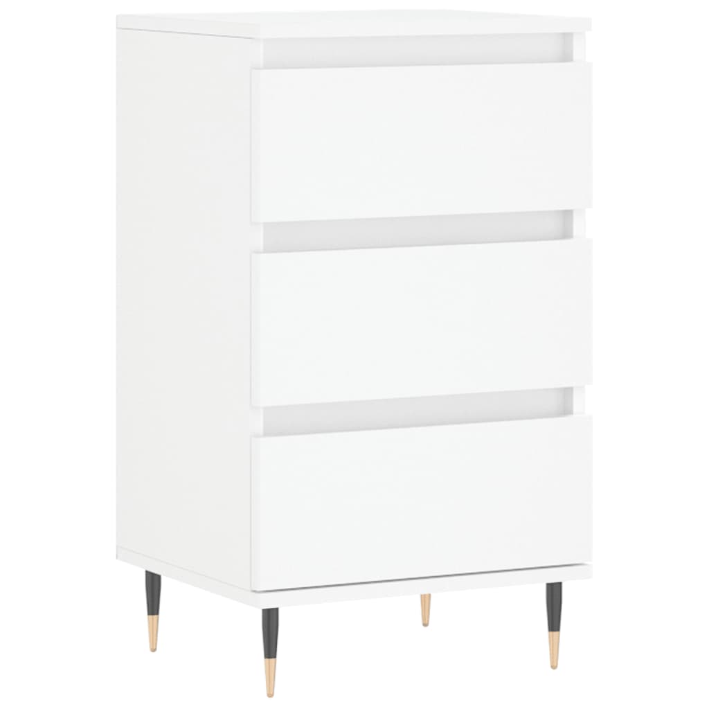 skænk 40x35x70 cm konstrueret træ hvid