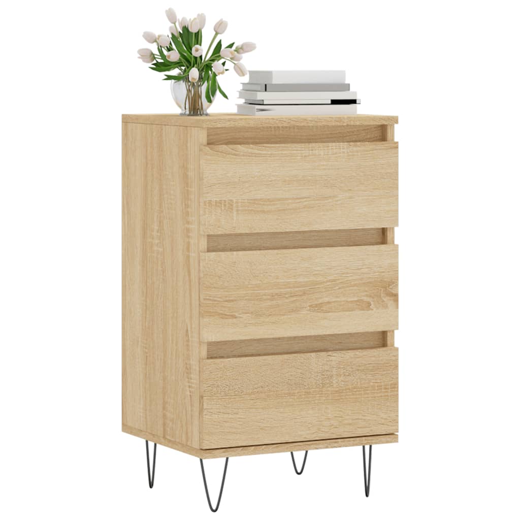 skænk 40x35x70 cm konstrueret træ sonoma-eg