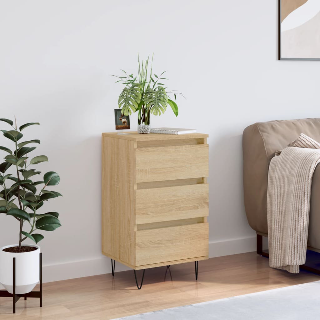 skænk 40x35x70 cm konstrueret træ sonoma-eg