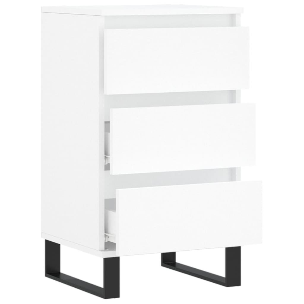 skænk 40x35x70 cm konstrueret træ hvid