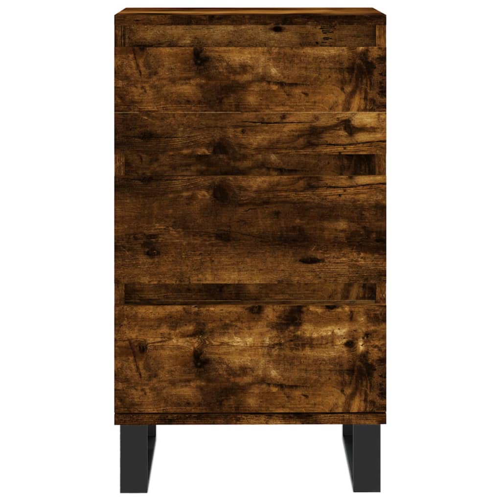 skænk 40x35x70 cm konstrueret træ røget egetræsfarve