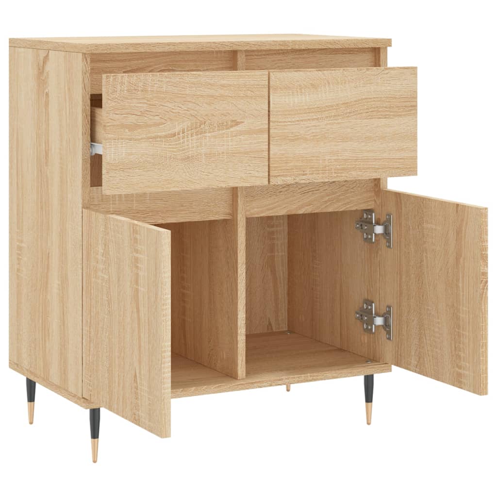 skænk 60x35x70 cm konstrueret træ sonoma-eg