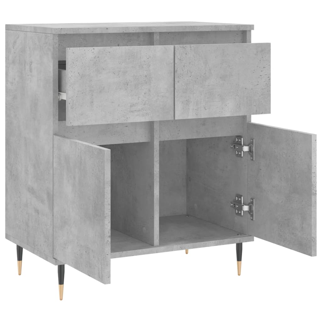skænk 60x35x70 cm konstrueret træ betongrå