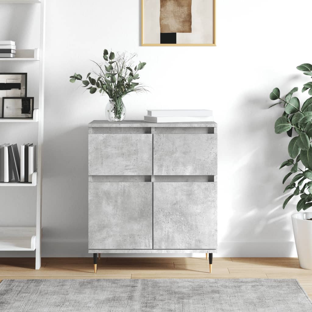 skænk 60x35x70 cm konstrueret træ betongrå