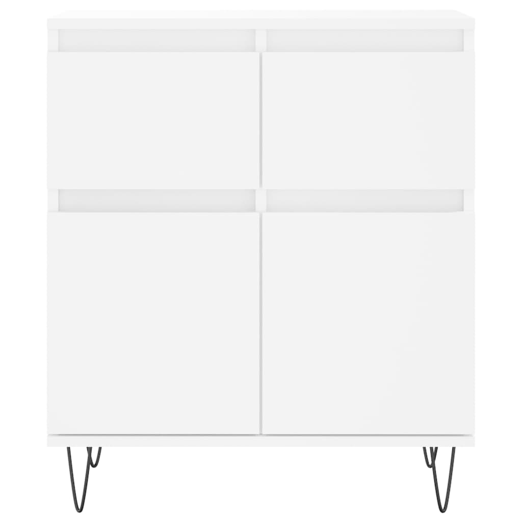 skænk 60x35x70 cm konstrueret træ hvid