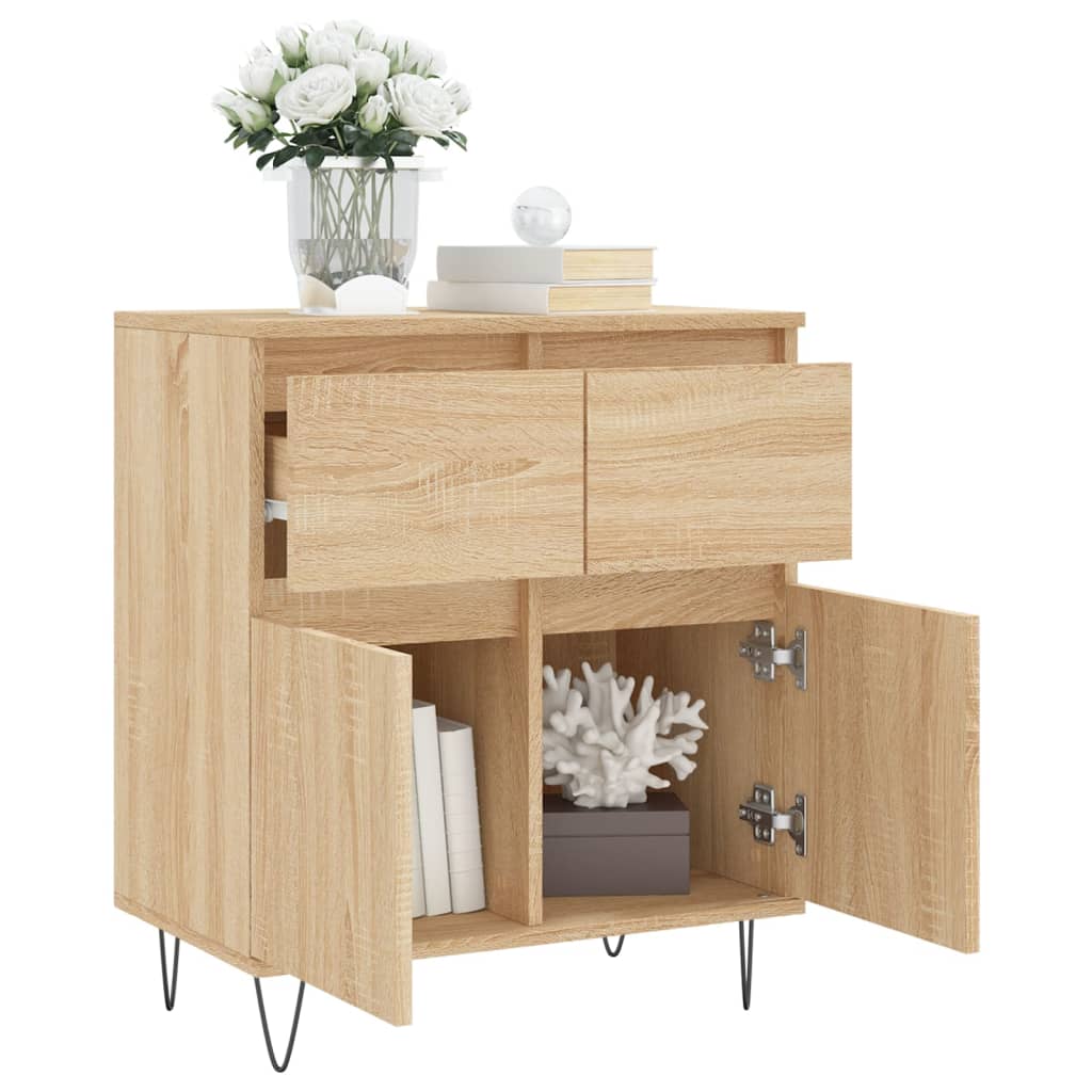 skænk 60x35x70 cm konstrueret træ sonoma-eg