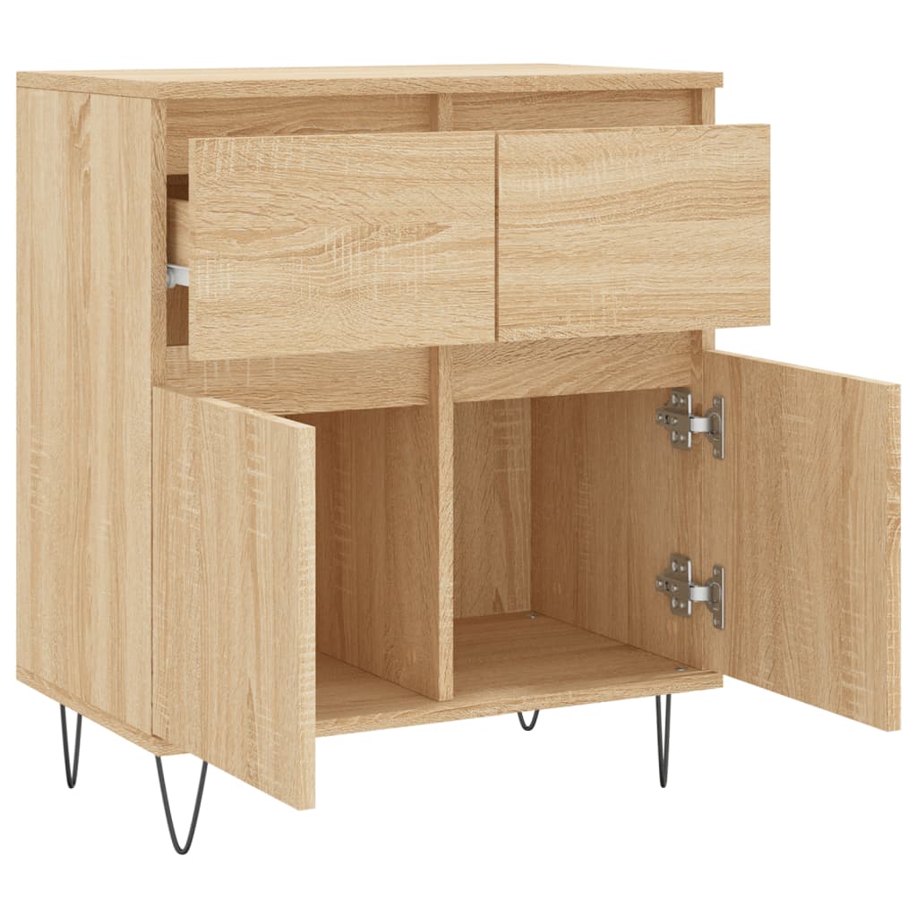 skænk 60x35x70 cm konstrueret træ sonoma-eg