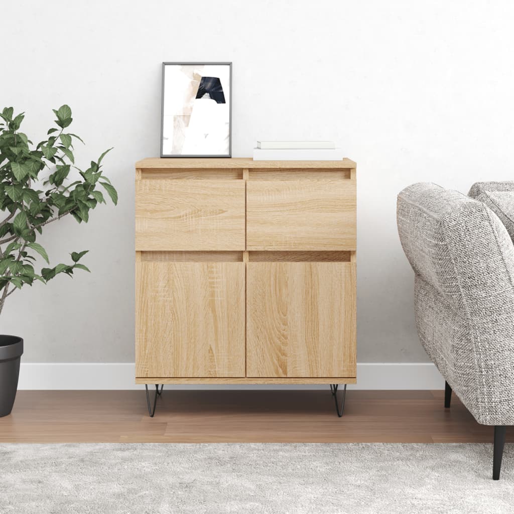 skænk 60x35x70 cm konstrueret træ sonoma-eg