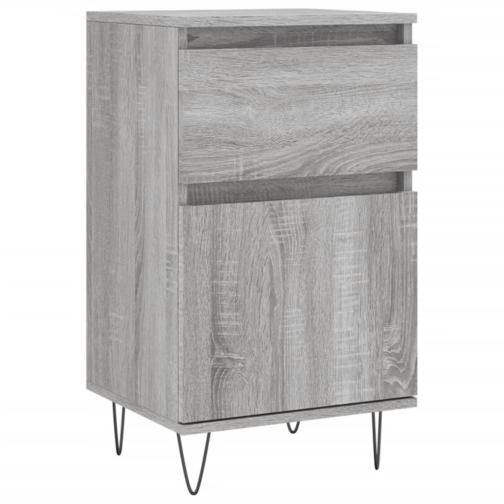 skænk 40x35x70 cm konstrueret træ grå sonoma-eg
