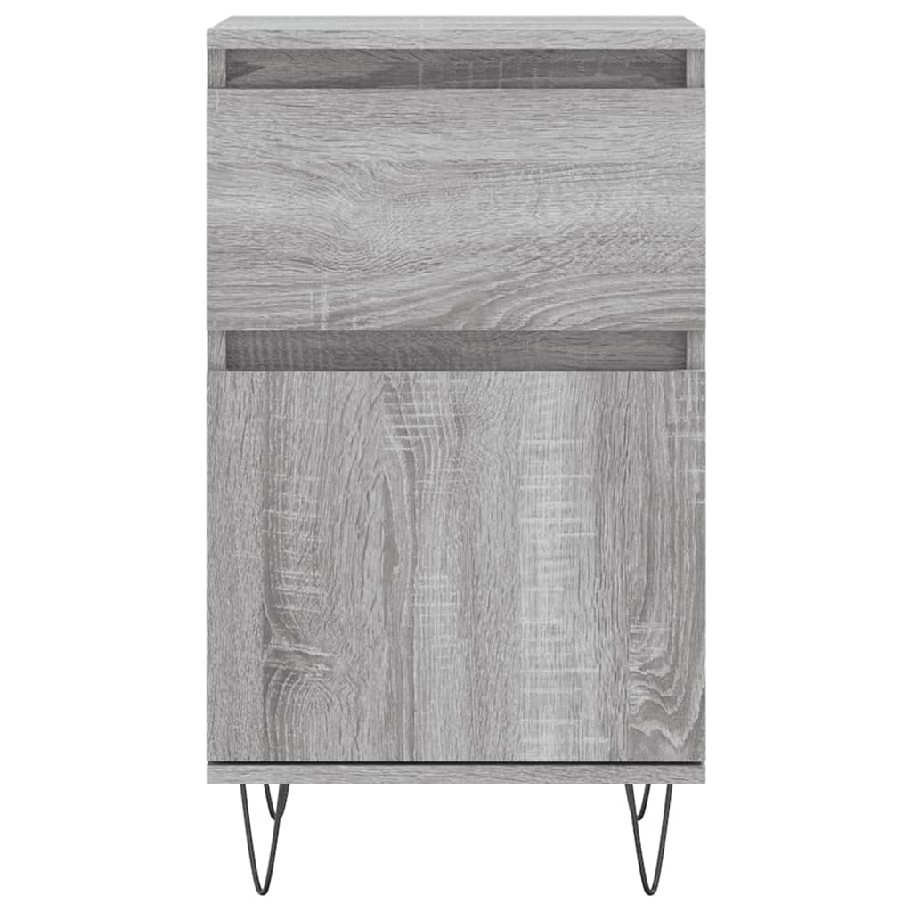 skænk 40x35x70 cm konstrueret træ grå sonoma-eg