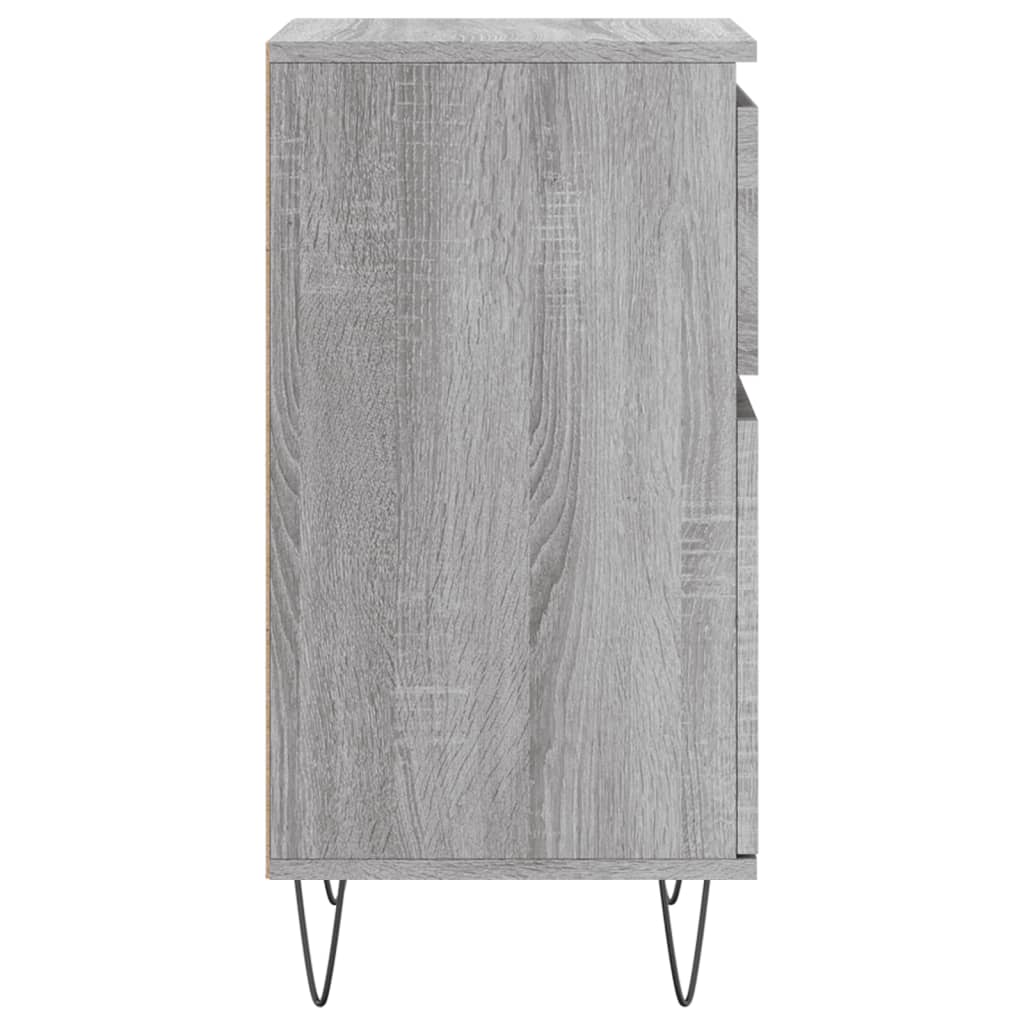 skænk 40x35x70 cm konstrueret træ grå sonoma-eg