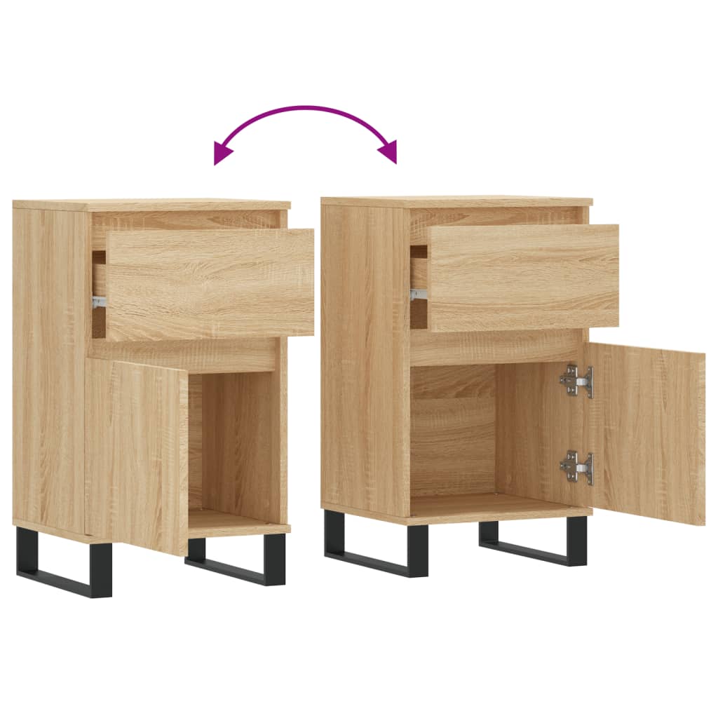 skænk 40x35x70 cm konstrueret træ sonoma-eg