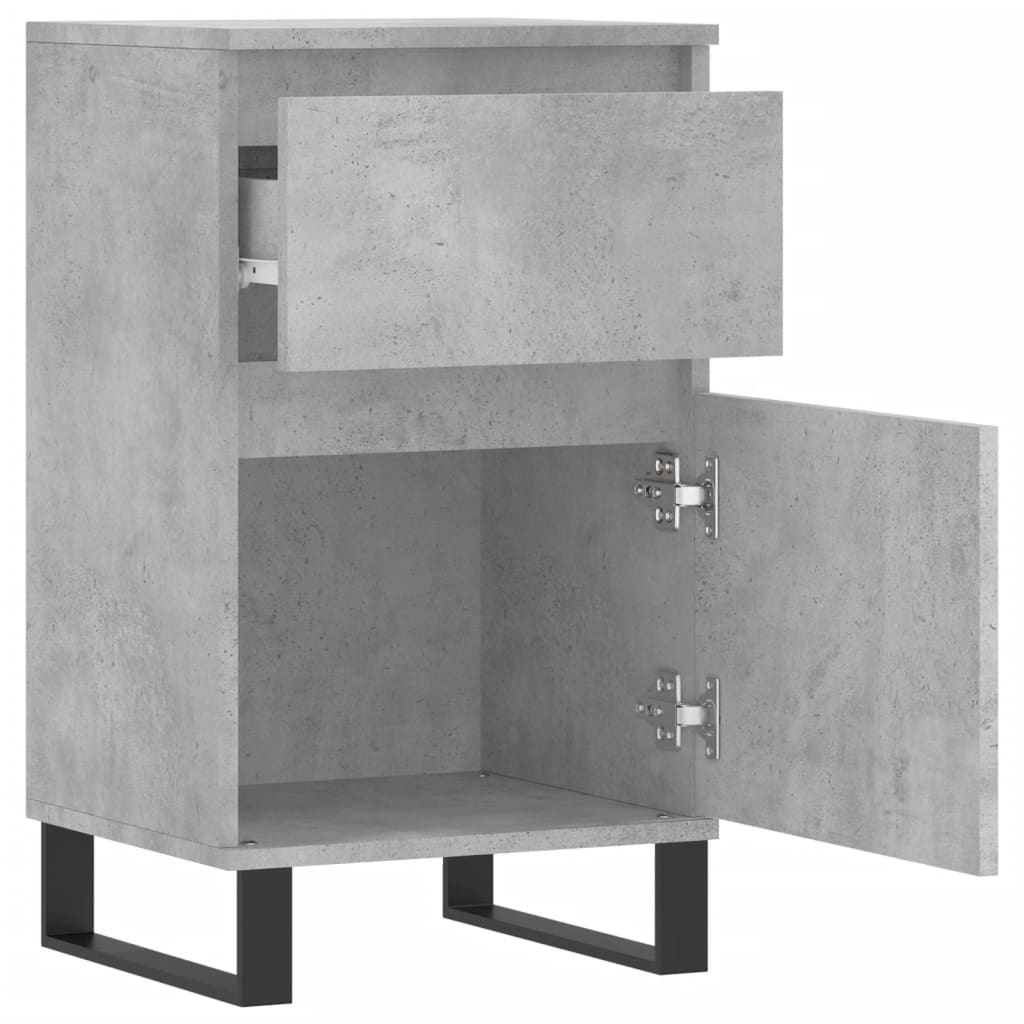 skænk 40x35x70 cm konstrueret træ betongrå
