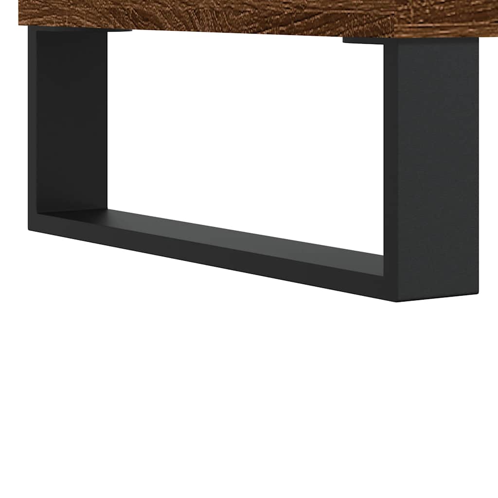 skænke 2 stk. 40x35x70 cm konstrueret træ brun egetræsfarve