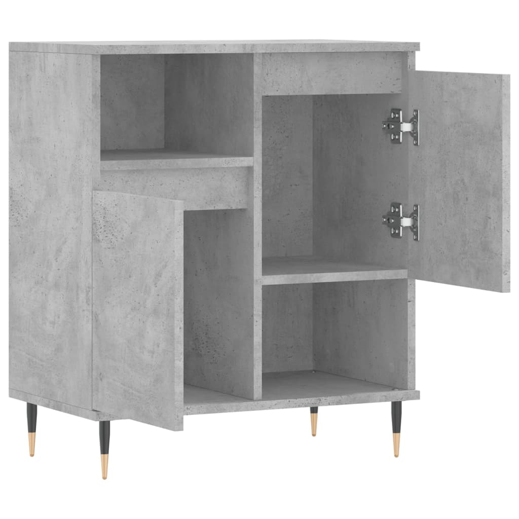 skænk 60x35x70 cm konstrueret træ betongrå