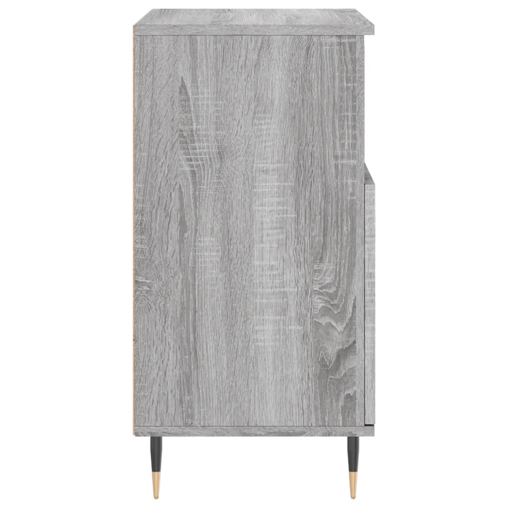 skænk 60x35x70 cm konstrueret træ grå sonoma-eg
