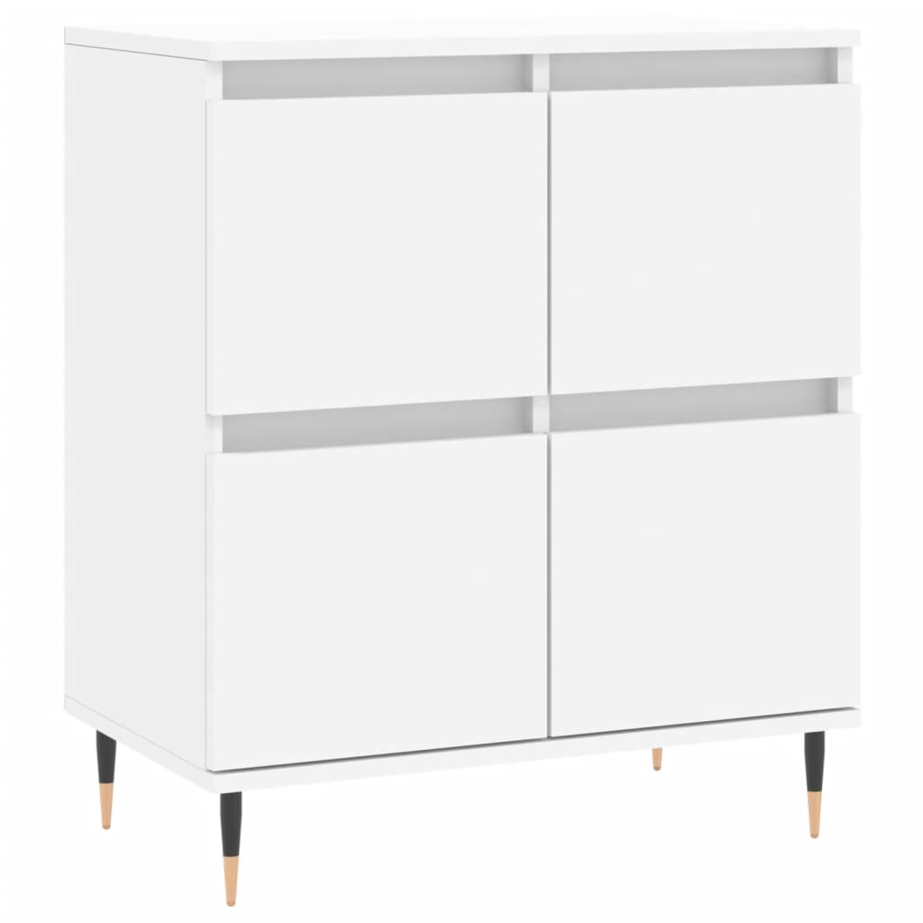 skænk 60x35x70 cm konstrueret træ hvid