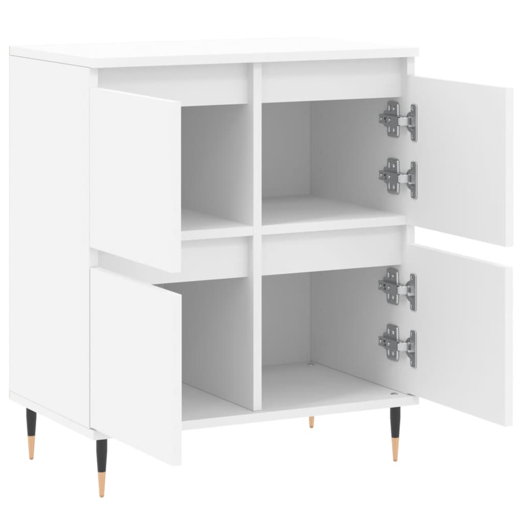 skænk 60x35x70 cm konstrueret træ hvid