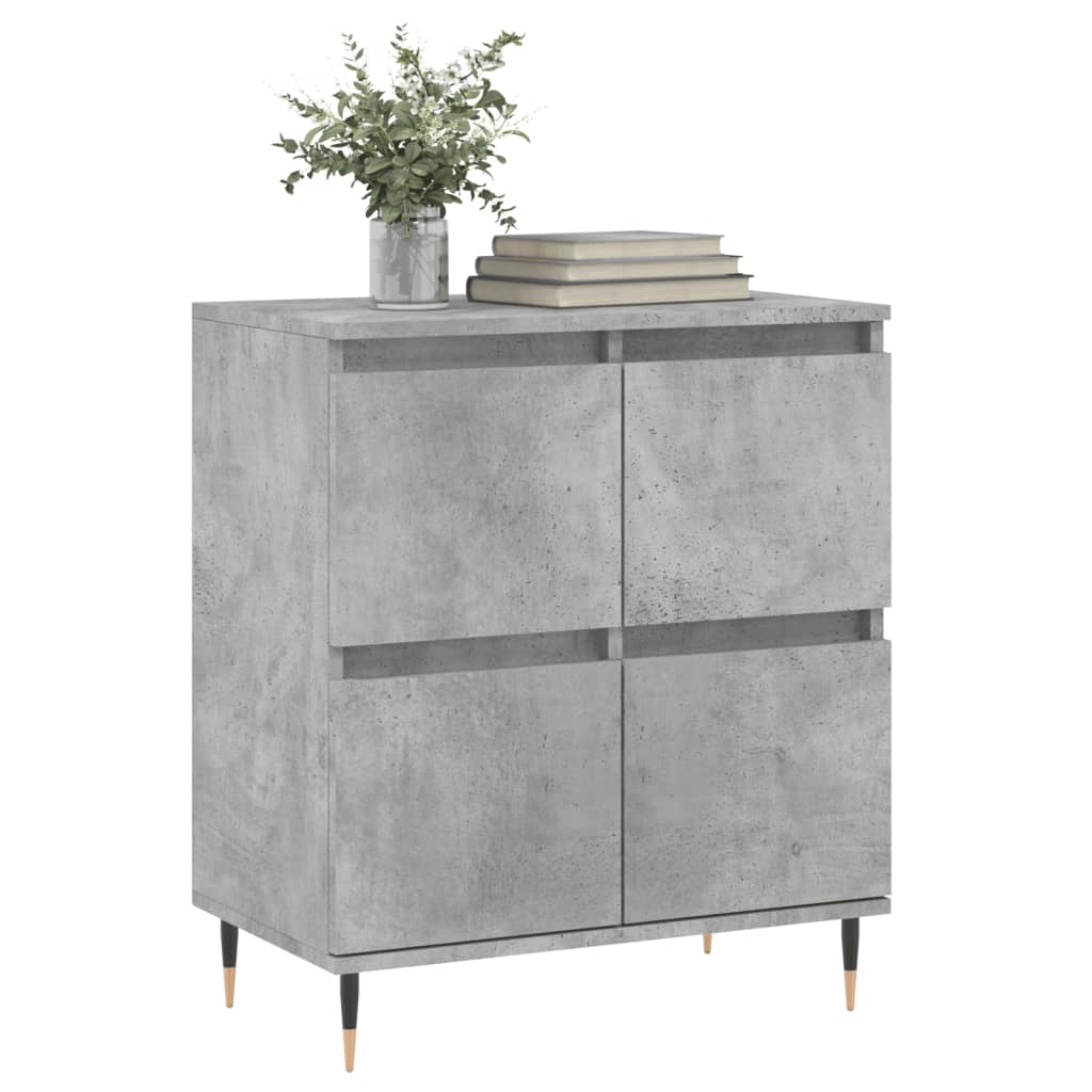skænk 60x35x70 cm konstrueret træ betongrå
