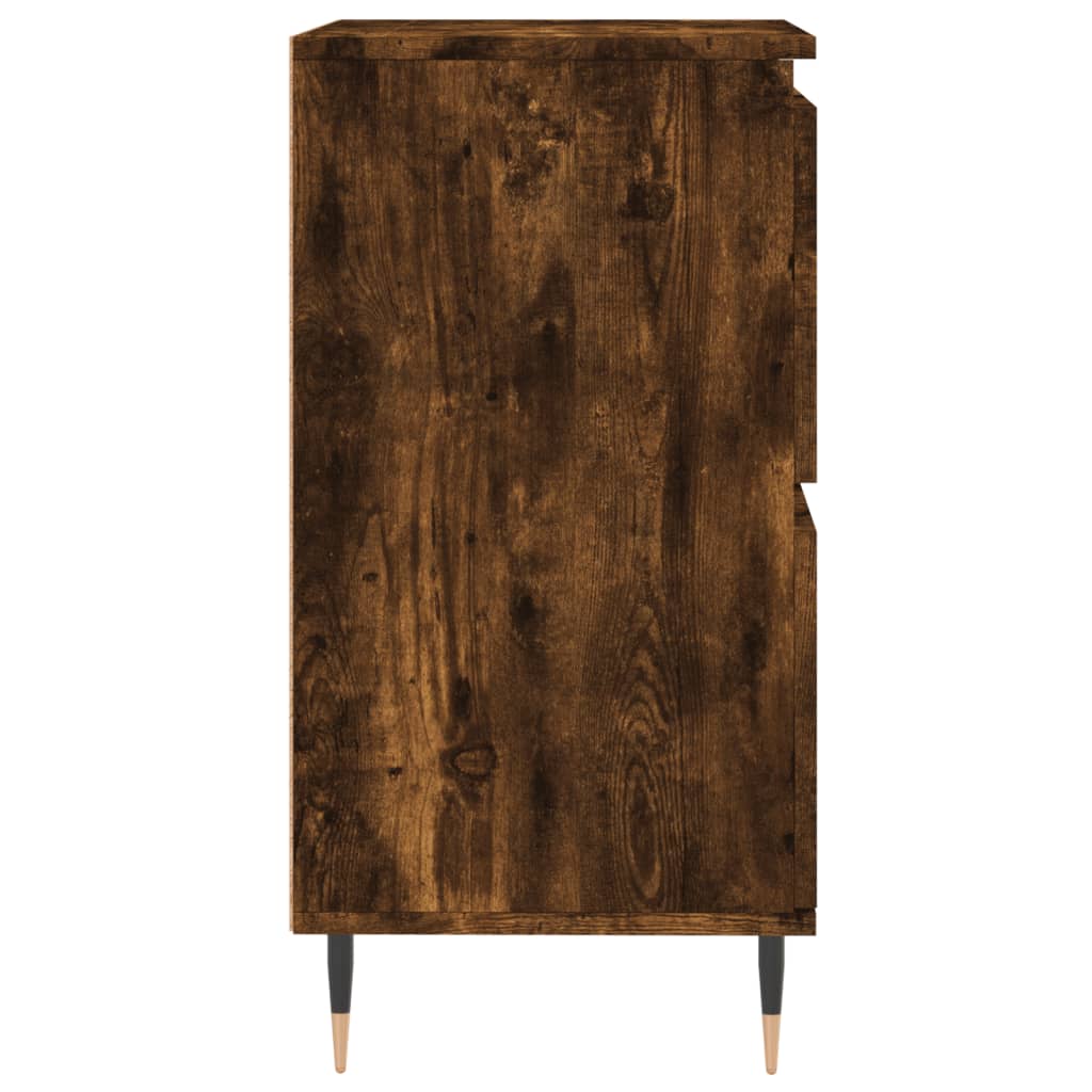 skænk 60x35x70 cm konstrueret træ røget egetræsfarve