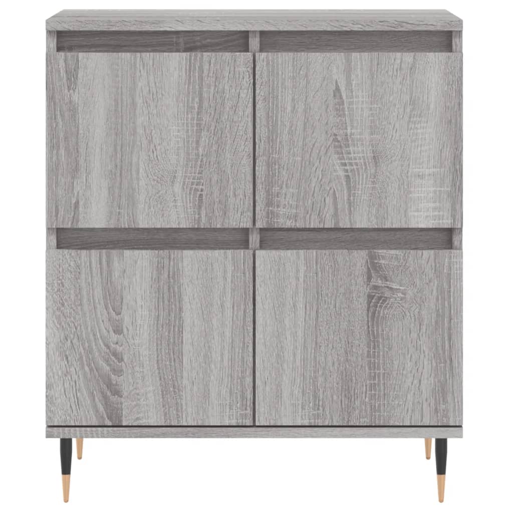 skænk 60x35x70 cm konstrueret træ grå sonoma-eg