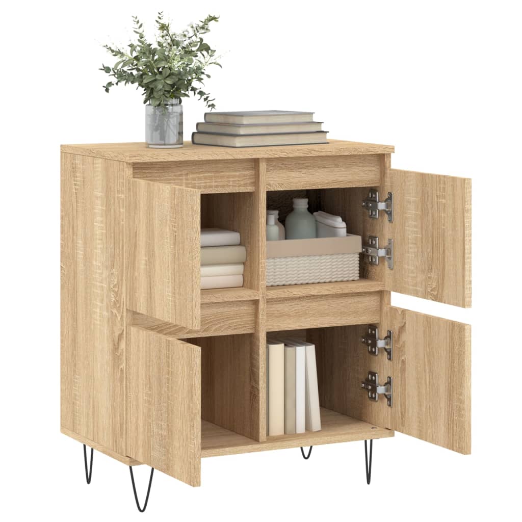 skænk 60x35x70 cm konstrueret træ sonoma-eg