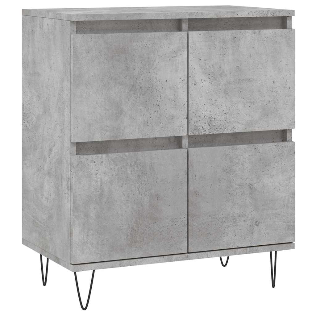skænk 60x35x70 cm konstrueret træ betongrå