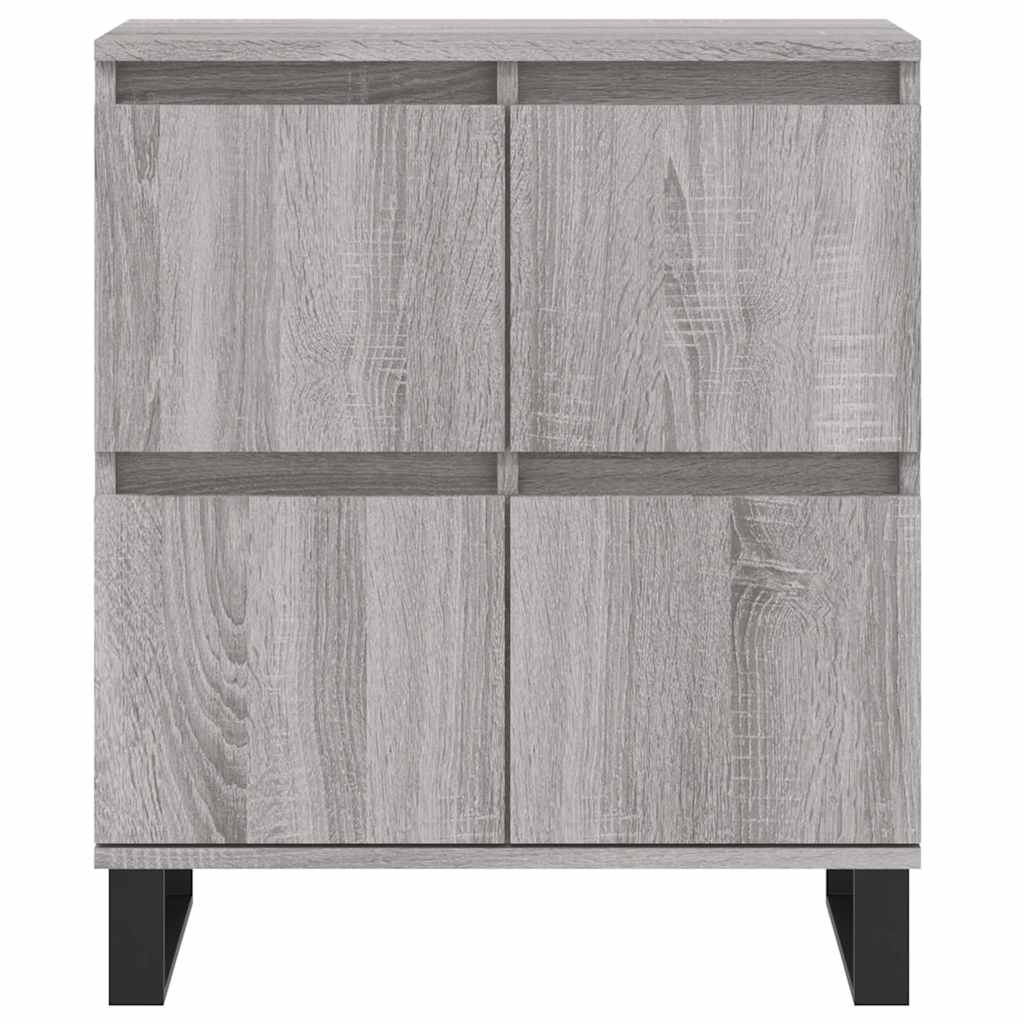 skænk 60x35x70 cm konstrueret træ grå sonoma-eg