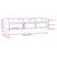 tv-bord 150x30x44,5 cm konstrueret træ hvid