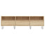 tv-bord 150x30x44,5 cm konstrueret træ sonoma-eg