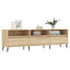 tv-bord 150x30x44,5 cm konstrueret træ sonoma-eg