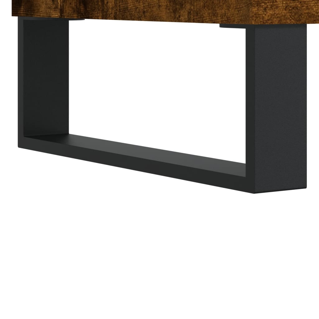 tv-bord 150x30x44,5 cm konstrueret træ røget egetræsfarve