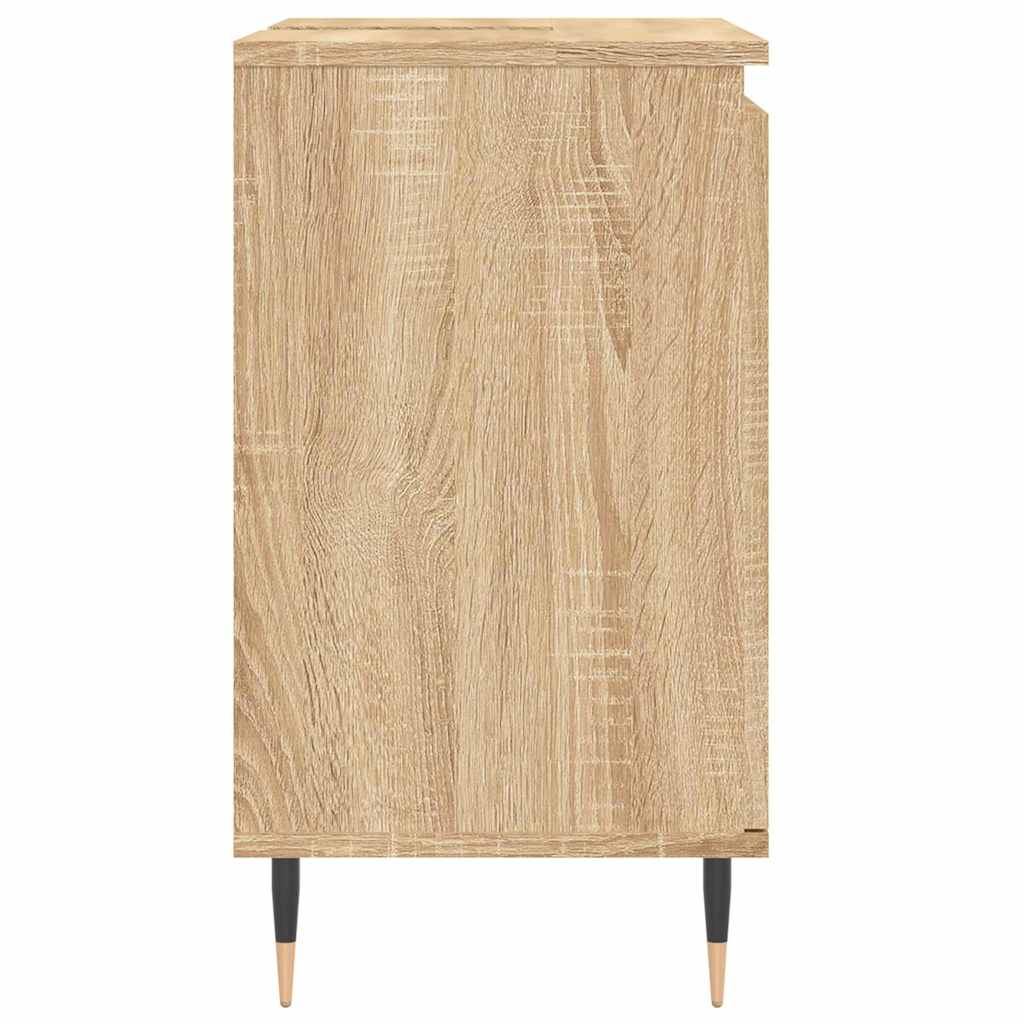 badeværelsesskab 58x33x60 cm konstrueret træ sonoma-eg