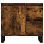 badeværelsesskab 65x33x60 cm konstrueret træ røget egetræ