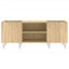 vinylskab 121x38x48 cm konstrueret træ sonoma-eg