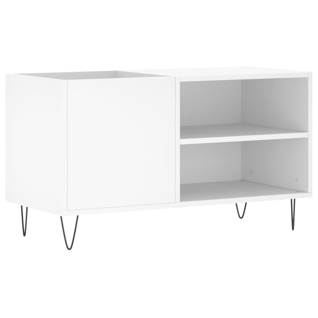 vinylskab 85x38x48 cm konstrueret træ hvid