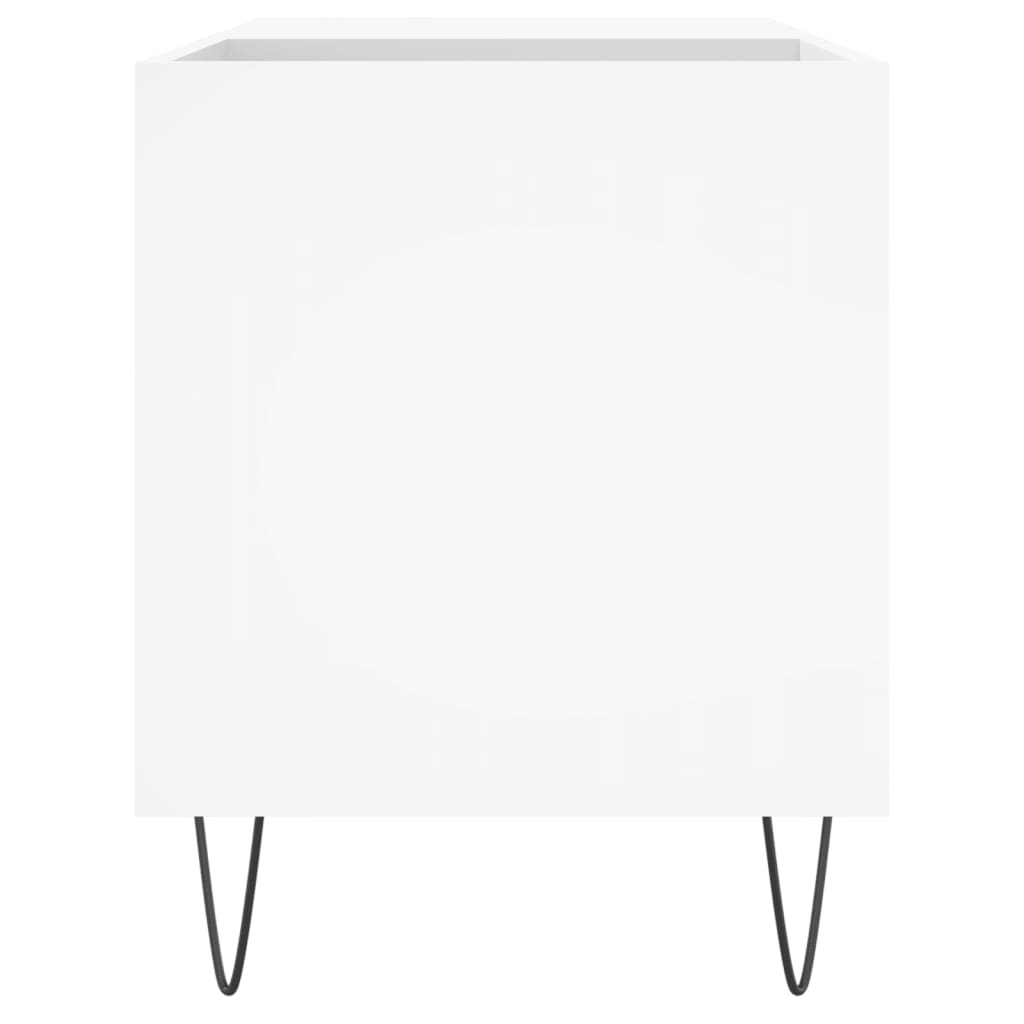 vinylskab 85x38x48 cm konstrueret træ hvid