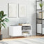 vinylskab 85x38x48 cm konstrueret træ hvid