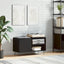 vinylskab 85x38x48 cm konstrueret træ sort