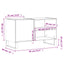 vinylskab 85x38x48 cm konstrueret træ sort