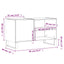 vinylskab 85x38x48 cm konstrueret træ sonoma-eg