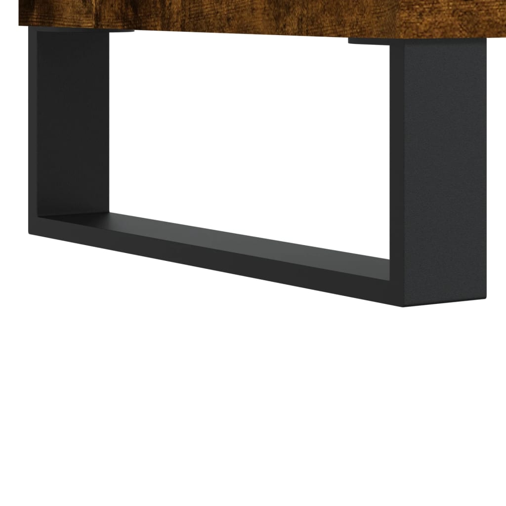 vinylskab 85x38x48 cm konstrueret træ røget sonoma-eg