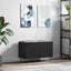 vinylskab 74,5x38x48 cm konstrueret træ sort